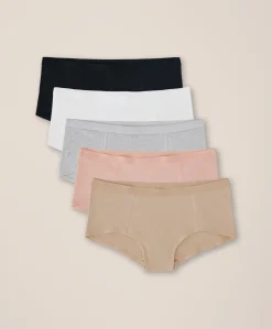Women Pact Organic Everyday Boy Short 5-Pack