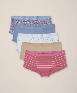 Women Pact Organic Everyday Boy Short 5-Pack