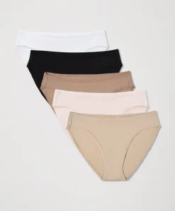 Women Pact Organic Everyday Classic Fit Bikini 5-Pack