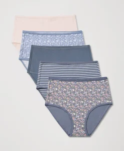 Women Pact Organic Everyday High Rise Brief 5-Pack
