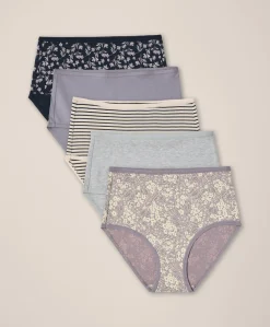 Women Pact Organic Everyday High Rise Brief 5-Pack