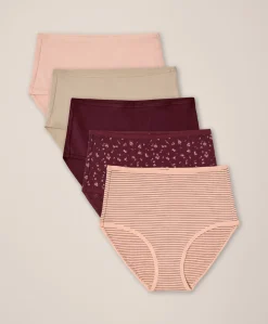 Women Pact Organic Everyday High Rise Brief 5-Pack
