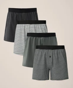 Pact Organic Everyday Knit Boxer 4-Pack