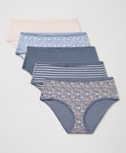 Women Pact Organic Everyday Mid Rise Hipster 5-Pack