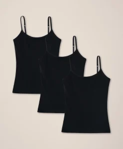 Women Pact Organic Everyday Shelf Bra Long Camisole 3-Pack