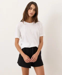 Women Pact Organic Featherweight Slub Relaxed Crewneck Tee
