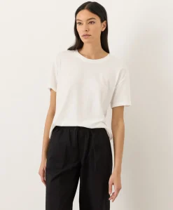 Women Pact Organic Featherweight Slub Relaxed Crewneck Tee
