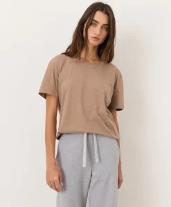 Women Pact Organic Featherweight Slub Relaxed Crewneck Tee