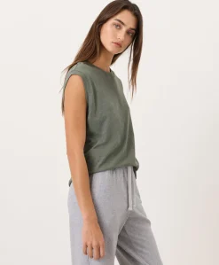 Women Pact Organic Featherweight Slub Relaxed Muscle Tee