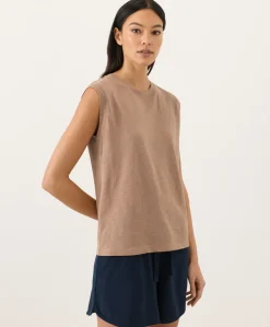 Women Pact Organic Featherweight Slub Relaxed Muscle Tee