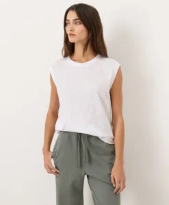Women Pact Organic Featherweight Slub Relaxed Muscle Tee