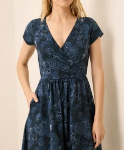 Women Pact Organic Fit & Flare Crossover Dress