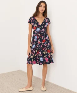 Women Pact Organic Fit & Flare Crossover Dress