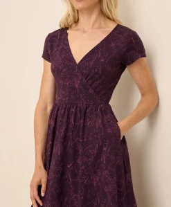 Women Pact Organic Fit & Flare Crossover Dress