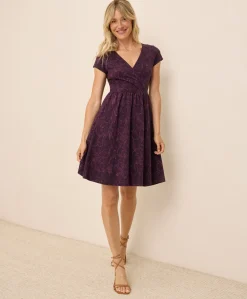 Women Pact Organic Fit & Flare Crossover Dress
