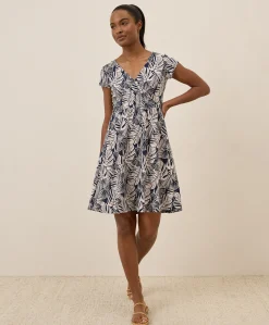 Women Pact Organic Fit & Flare Crossover Dress