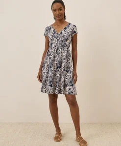 Women Pact Organic Fit & Flare Crossover Dress