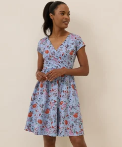 Women Pact Organic Fit & Flare Crossover Dress