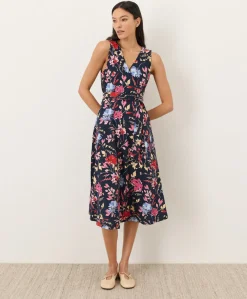 Women Pact Organic Fit & Flare Easy V-Neck Dress
