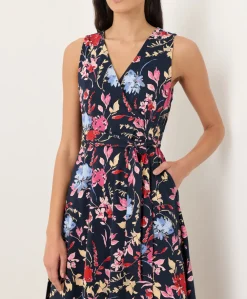 Women Pact Organic Fit & Flare Easy V-Neck Dress