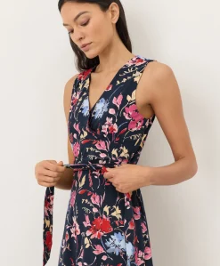 Women Pact Organic Fit & Flare Easy V-Neck Dress