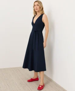 Women Pact Organic Fit & Flare Easy V-Neck Dress