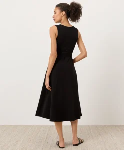 Women Pact Organic Fit & Flare Easy V-Neck Dress
