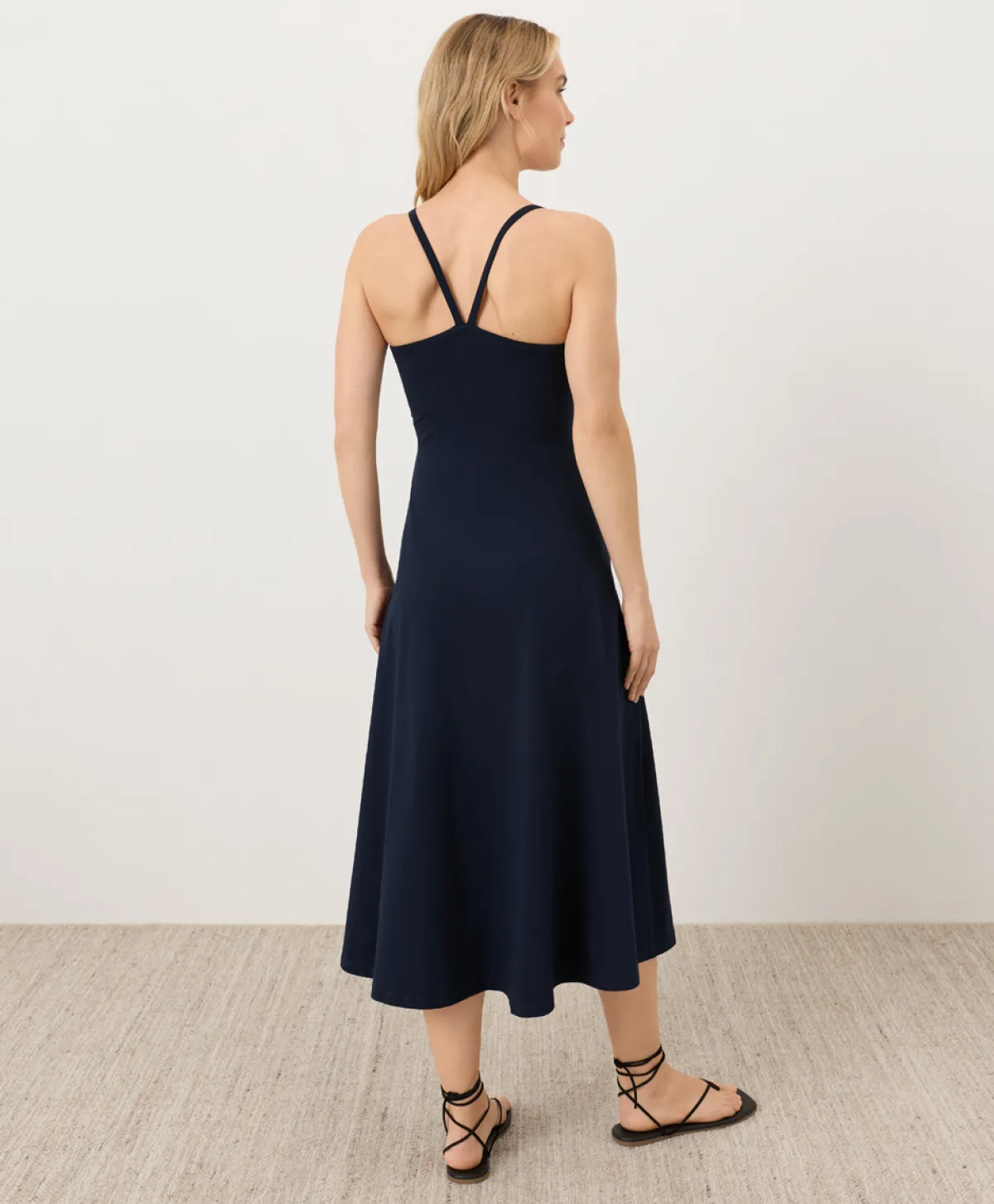 Women Pact Organic Fit & Flare Midi Dress