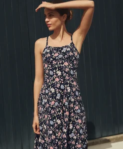 Women Pact Organic Fit & Flare Midi Dress
