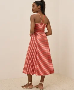 Women Pact Organic Fit & Flare Midi Dress