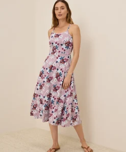 Women Pact Organic Fit & Flare Midi Dress