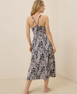 Women Pact Organic Fit & Flare Midi Dress