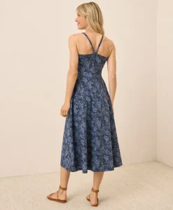 Women Pact Organic Fit & Flare Midi Dress