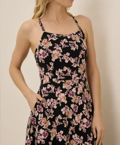 Women Pact Organic Fit & Flare Midi Dress