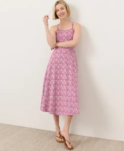 Women Pact Organic Fit & Flare Midi Dress
