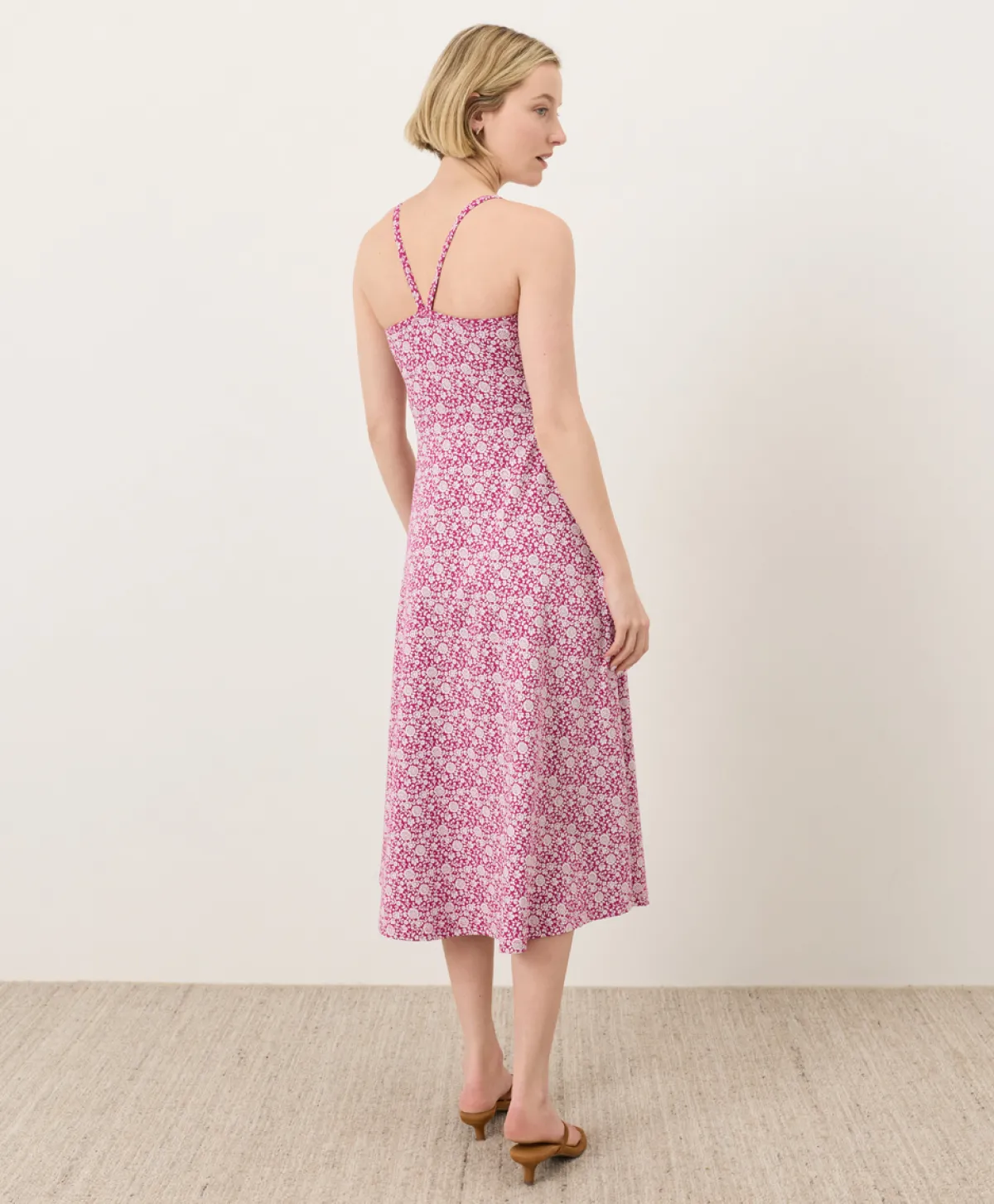 Women Pact Organic Fit & Flare Midi Dress