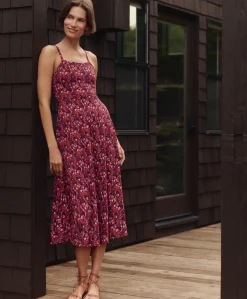 Women Pact Organic Fit & Flare Midi Dress