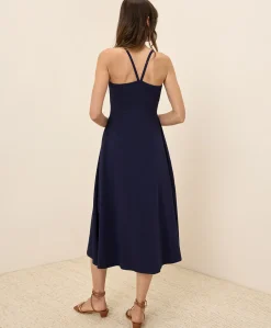 Women Pact Organic Fit & Flare Midi Dress