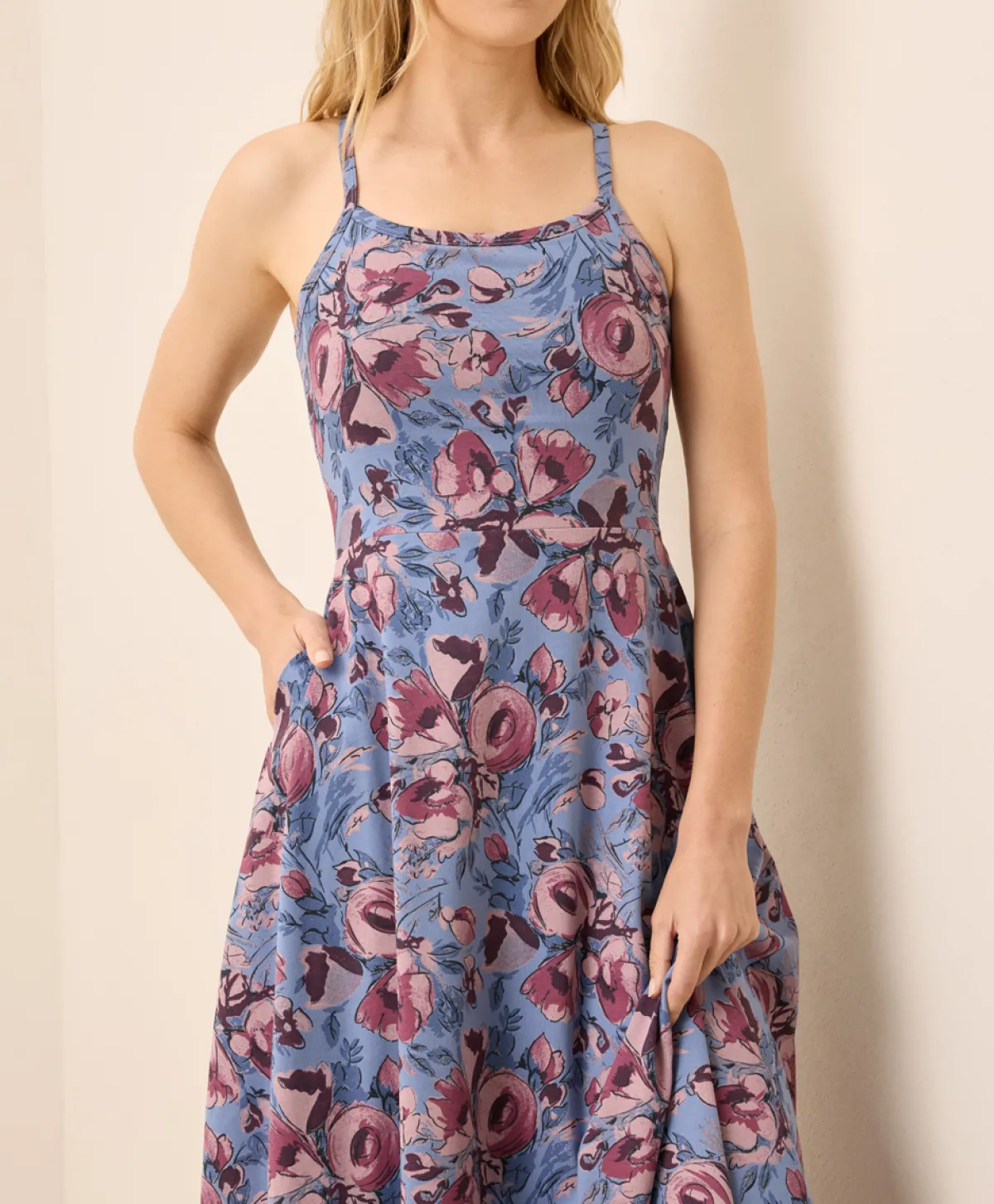 Women Pact Organic Fit & Flare Midi Dress