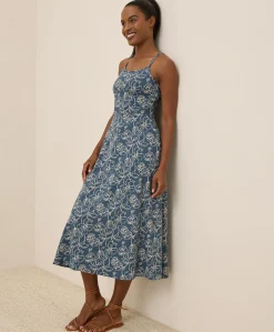 Women Pact Organic Fit & Flare Midi Dress