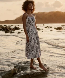 Women Pact Organic Fit & Flare Midi Dress