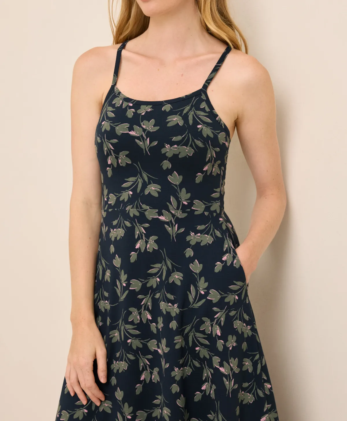 Women Pact Organic Fit & Flare Midi Dress