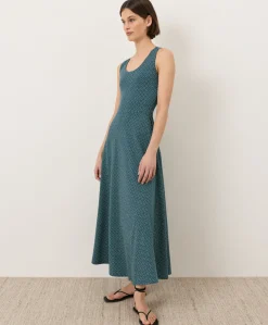 Women Pact Organic Fit & Flare Open Back Maxi Dress
