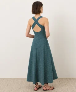Women Pact Organic Fit & Flare Open Back Maxi Dress
