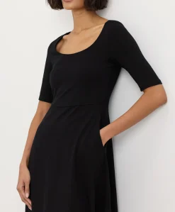 Women Pact Organic Fit & Flare Signature Scoop Dress