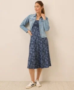 Women Pact Organic Fit & Flare Signature Scoop Dress