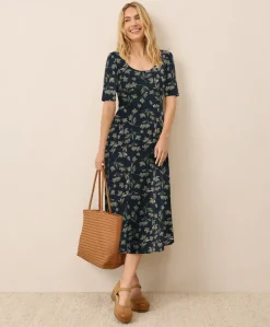 Women Pact Organic Fit & Flare Signature Scoop Dress