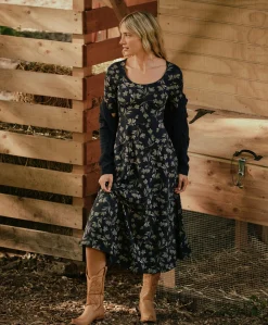 Women Pact Organic Fit & Flare Signature Scoop Dress