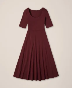 Women Pact Organic Fit & Flare Signature Scoop Dress