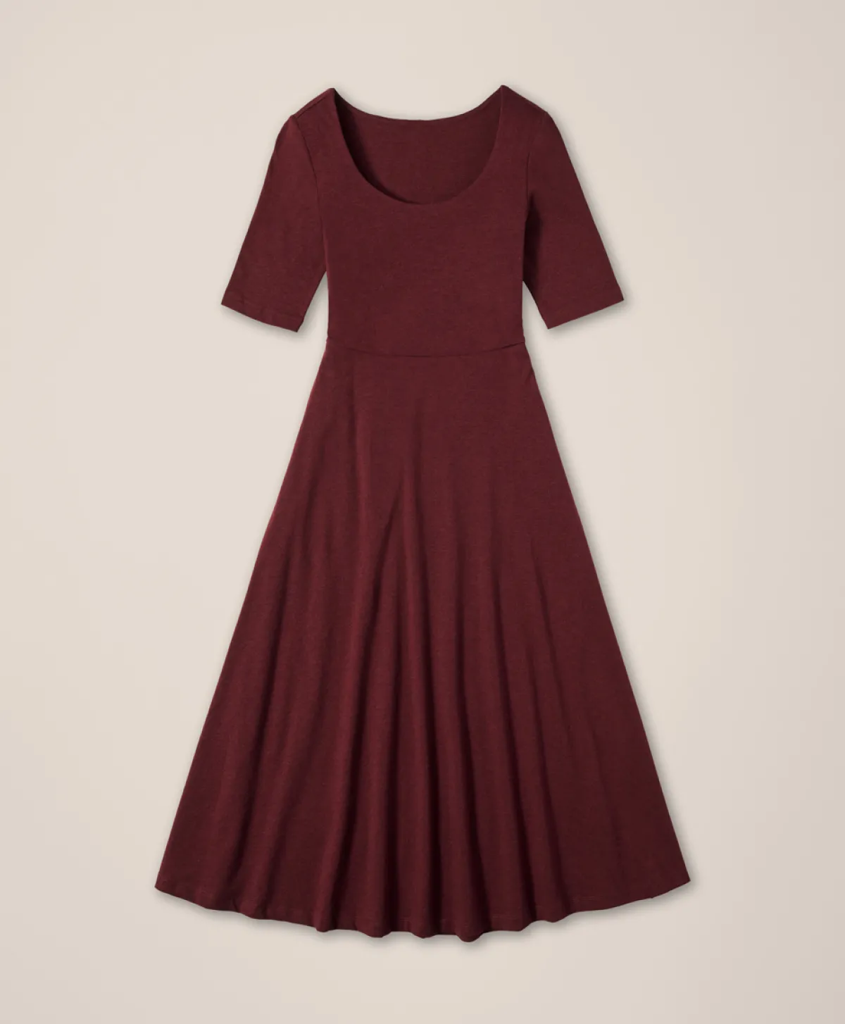 Women Pact Organic Fit & Flare Signature Scoop Dress